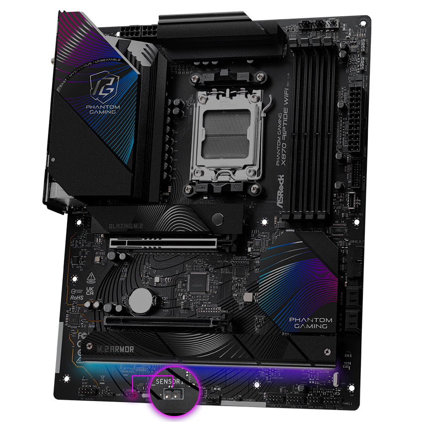ASRock X870 RIPTIDE WIFI AM5 ATX Motherboard - Newegg.com